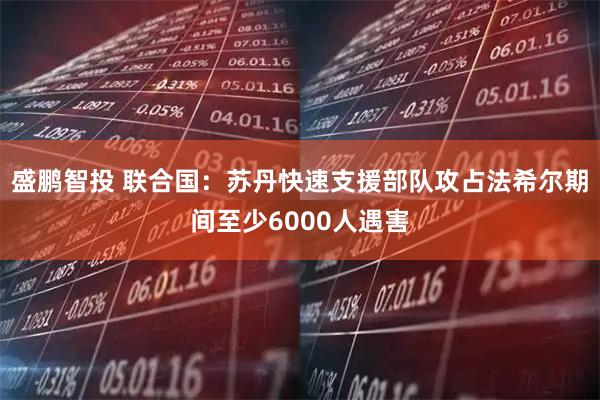 盛鹏智投 联合国：苏丹快速支援部队攻占法希尔期间至少6000人遇害