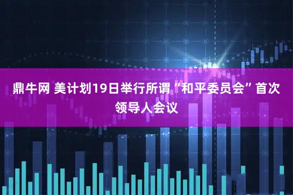 鼎牛网 美计划19日举行所谓“和平委员会”首次领导人会议