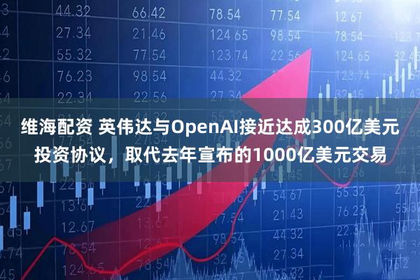 维海配资 英伟达与OpenAI接近达成300亿美元投资协议，取代去年宣布的1000亿美元交易